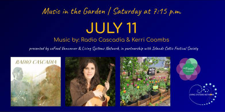 An image of the Live Garden Concerts poster for June 28, 2020. The image features photos of our performers and the garden.